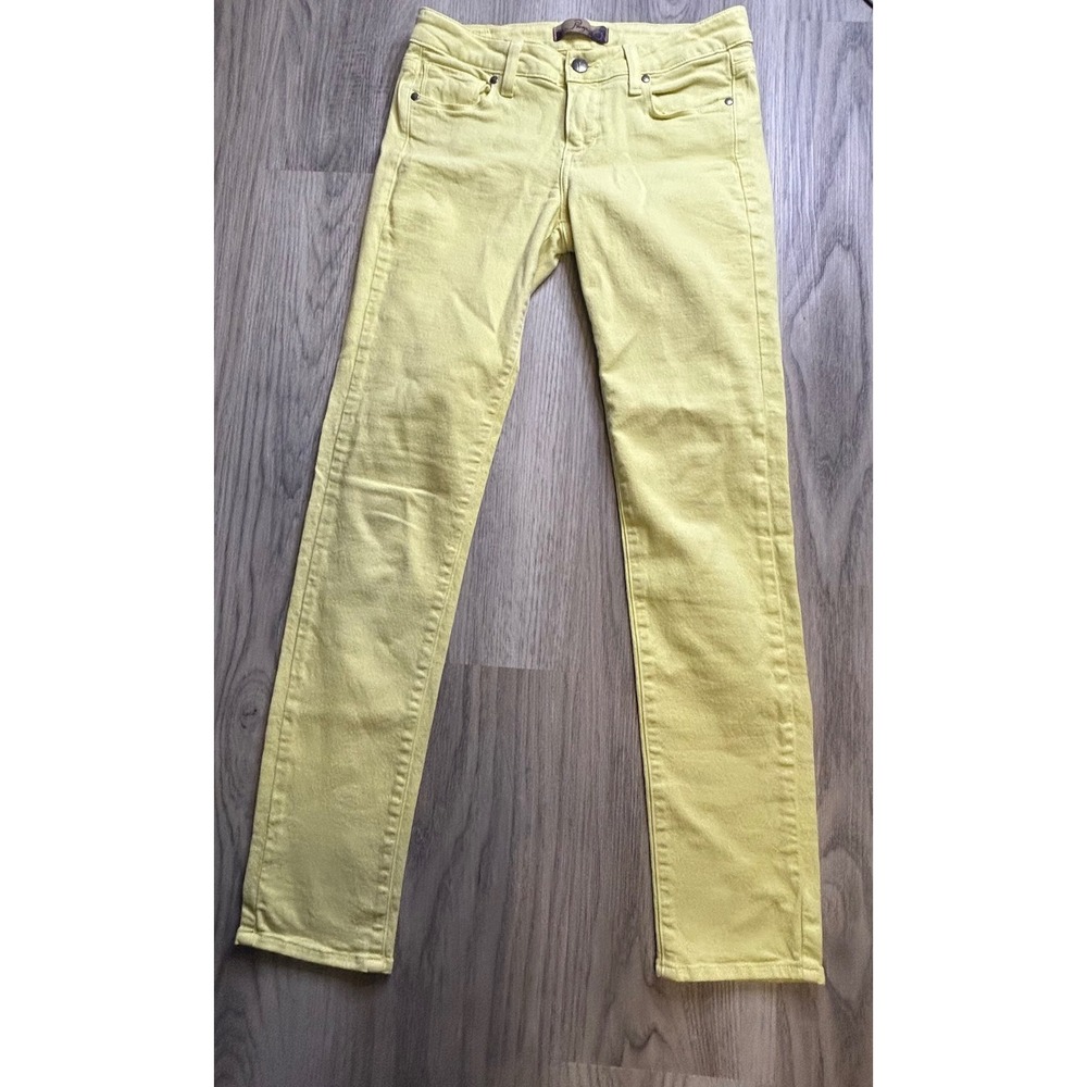 Paige Peg‎ Skinny Jeans Women's Yellow Size 25 Cotton preppy